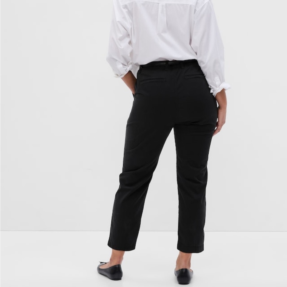 GAP Black Cropped Ankle Pants 16TALL